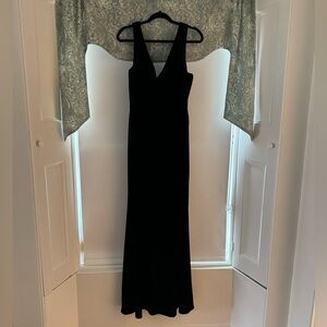 Dakota Black Revelry Velvet Dress Regular Maxi Size 10
